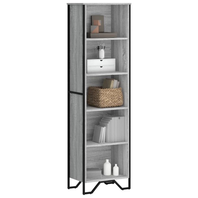 Casa si Gradina - Mobilier - Biblioteci si rafturi - Biblioteci - Biblioteca, gri sonoma, 50x31x169 cm, lemn prelucrat - Infinity.ro