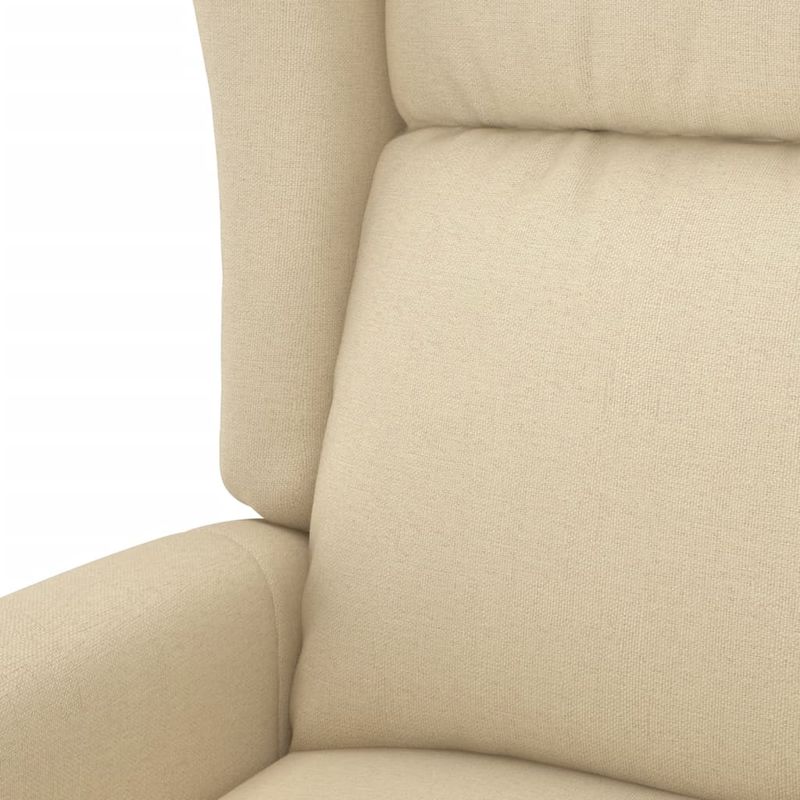 Casa si Gradina - Mobilier - Scaune si fotolii - Fotolii - Fotoliu rabatabil electric cu spatar aripi, crem, textil - Infinity.ro