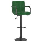 Casa si Gradina - Mobilier - Scaune si fotolii - Scaune - Scaune de bar, 2 buc., verde inchis, catifea - Infinity.ro