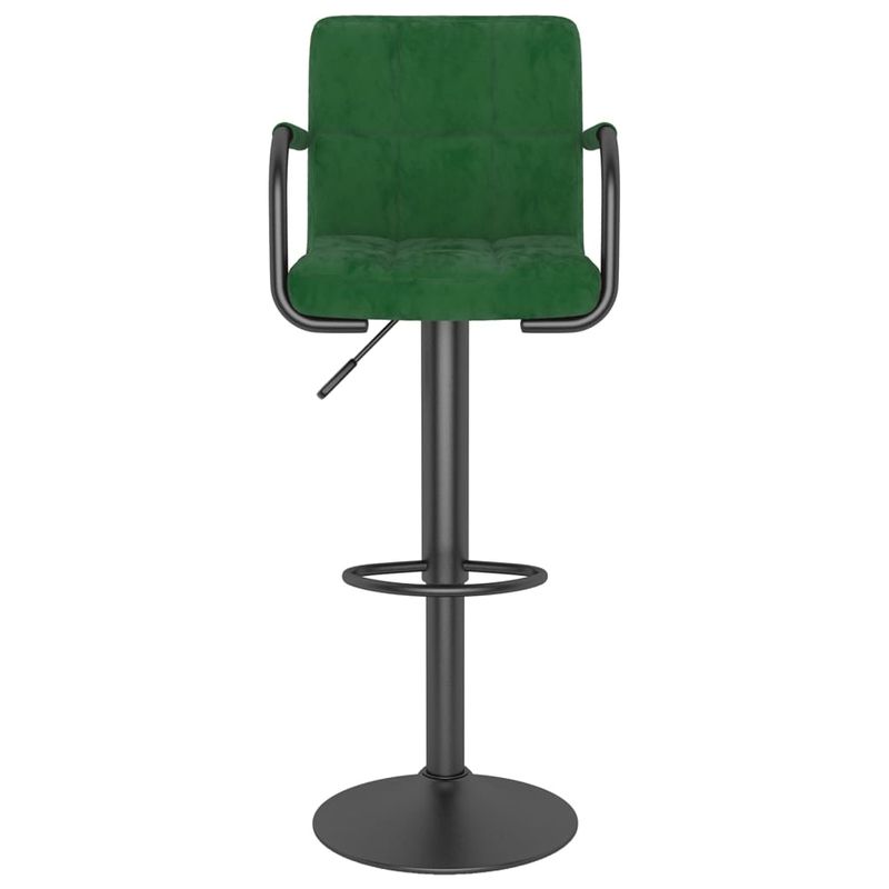 Casa si Gradina - Mobilier - Scaune si fotolii - Scaune - Scaune de bar, 2 buc., verde inchis, catifea - Infinity.ro