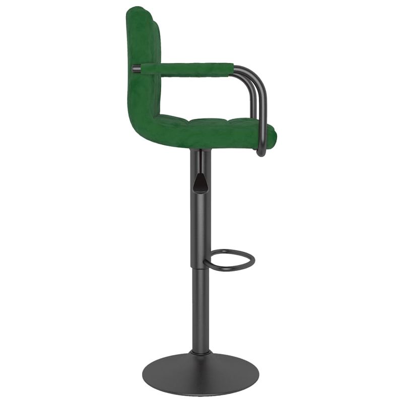Casa si Gradina - Mobilier - Scaune si fotolii - Scaune - Scaune de bar, 2 buc., verde inchis, catifea - Infinity.ro