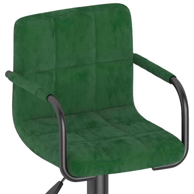 Casa si Gradina - Mobilier - Scaune si fotolii - Scaune - Scaune de bar, 2 buc., verde inchis, catifea - Infinity.ro