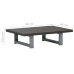 Casa si Gradina - Mobilier - Mobilier baie - Etajere baie - Mobilier de baie, gri, 60 x 40 x 16,3 cm - Infinity.ro
