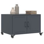 Casa si Gradina - Mobilier - Mese si birouri - Masute de cafea - Masuta de cafea, antracit, 68x50x43,5 cm, otel laminat la rece - Infinity.ro