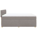 Casa si Gradina - Mobilier - Paturi si accesorii - Paturi - Pat continental cu saltea gri taupe 140x200 cm material textil - Infinity.ro