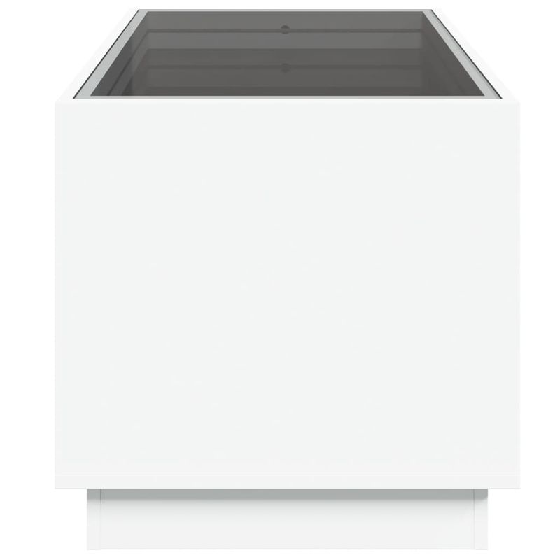 Casa si Gradina - Mobilier - Mese si birouri - Masute de cafea - Masuta de cafea cu LED infinity, alb, 70x50x50 cm - Infinity.ro
