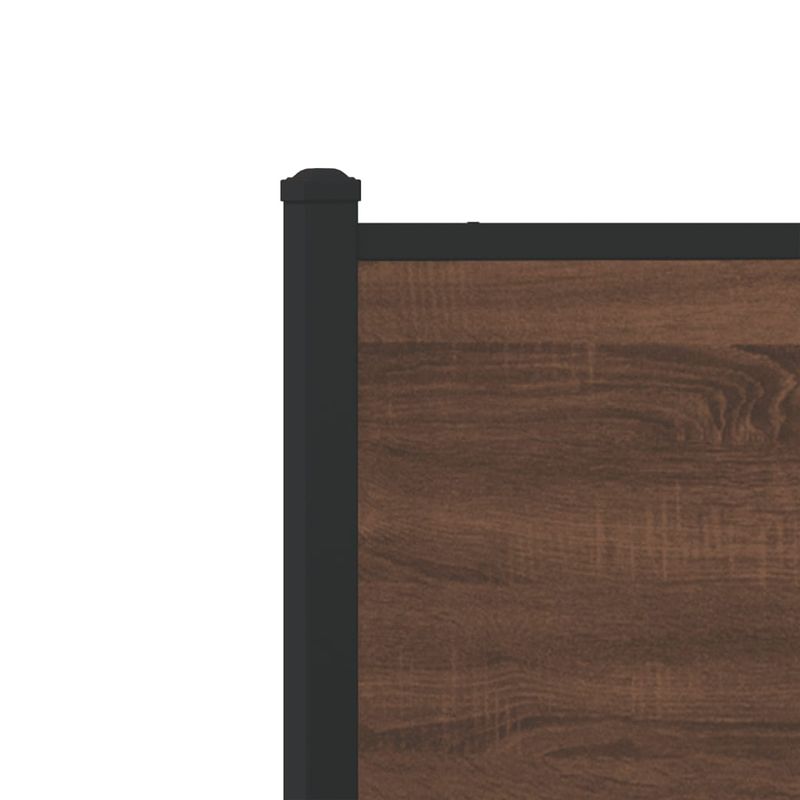 Casa si Gradina - Mobilier - Paturi si accesorii - Paturi - Cadru pat metalic fara saltea, stejar maro, 150x200 cm - Infinity.ro