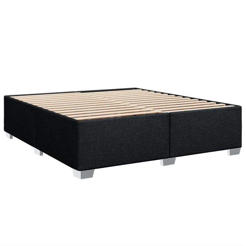 Casa si Gradina - Mobilier - Paturi si accesorii - Paturi - Pat box spring cu saltea, negru, 180x200 cm, catifea - Infinity.ro