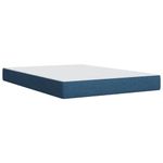 Casa si Gradina - Mobilier - Paturi si accesorii - Paturi - Pat continental cu saltea, albastru, 160x200cm, material textil - Infinity.ro
