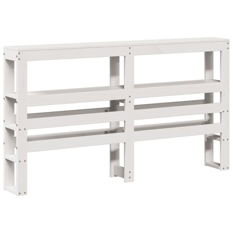 Casa si Gradina - Mobilier - Paturi si accesorii - Paturi - Cadru de pat fara saltea, alb, 120x190 cm, lemn masiv pin - Infinity.ro