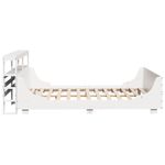 Casa si Gradina - Mobilier - Paturi si accesorii - Paturi - Cadru de pat fara saltea, alb, 120x190 cm, lemn masiv pin - Infinity.ro