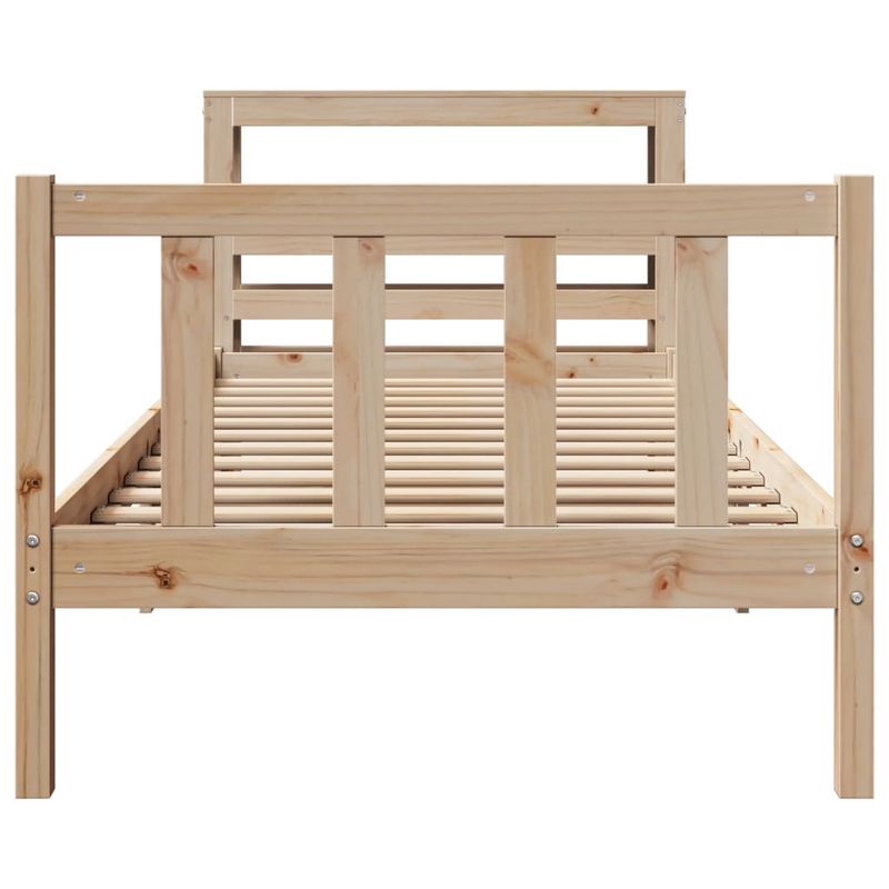 Casa si Gradina - Mobilier - Paturi si accesorii - Paturi - Cadru pat fara saltea, 100x200 cm, lemn masiv pin - Infinity.ro