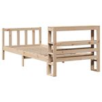 Casa si Gradina - Mobilier - Paturi si accesorii - Paturi - Cadru pat fara saltea, 100x200 cm, lemn masiv pin - Infinity.ro