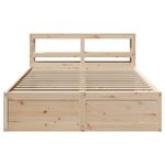 Casa si Gradina - Mobilier - Paturi si accesorii - Paturi - Cadru de pat cu tablie, 140x200 cm, lemn masiv de pin - Infinity.ro