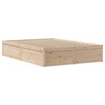 Casa si Gradina - Mobilier - Paturi si accesorii - Paturi - Cadru de pat cu tablie, 140x200 cm, lemn masiv de pin - Infinity.ro
