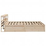 Casa si Gradina - Mobilier - Paturi si accesorii - Paturi - Cadru de pat cu tablie, 140x200 cm, lemn masiv de pin - Infinity.ro