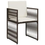Casa si Gradina - Gradina si terasa - Mobilier exterior - Seturi mobila gradina - Set mobilier de gradina cu perne, 7 piese, maro, poliratan - Infinity.ro