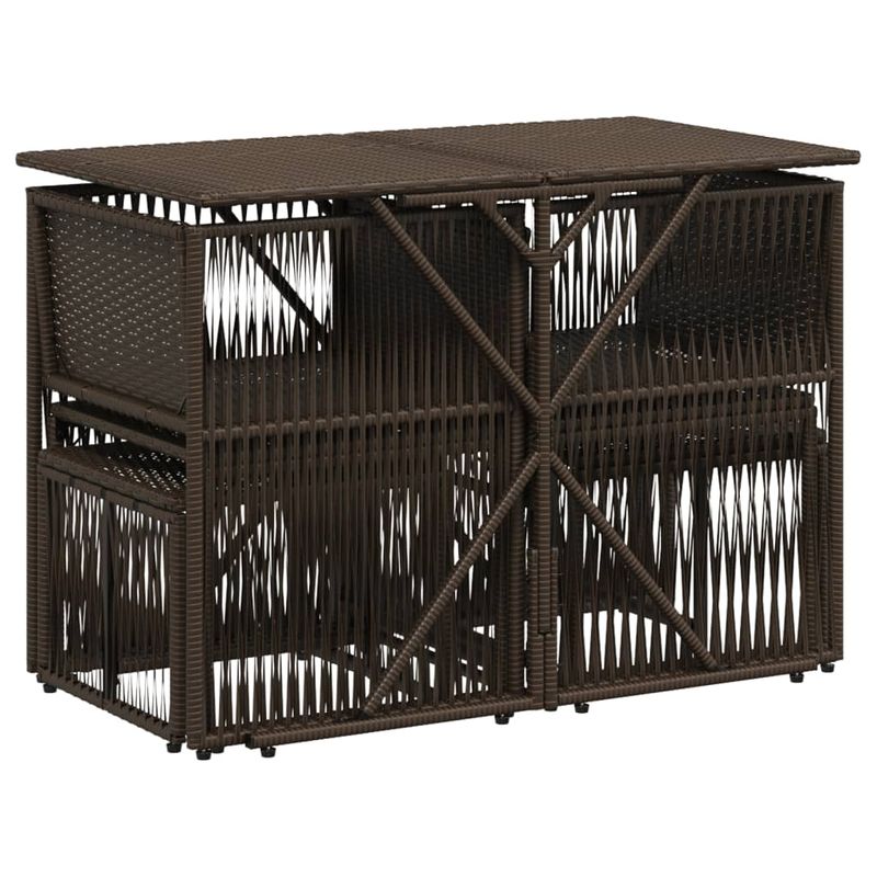 Casa si Gradina - Gradina si terasa - Mobilier exterior - Seturi mobila gradina - Set mobilier de gradina cu perne, 7 piese, maro, poliratan - Infinity.ro