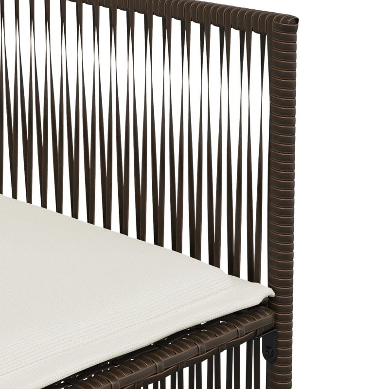 Casa si Gradina - Gradina si terasa - Mobilier exterior - Seturi mobila gradina - Set mobilier de gradina cu perne, 7 piese, maro, poliratan - Infinity.ro