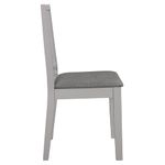 Casa si Gradina - Mobilier - Scaune si fotolii - Scaune - Scaune de bucatarie cu perne, 2 buc., gri, lemn masiv - Infinity.ro