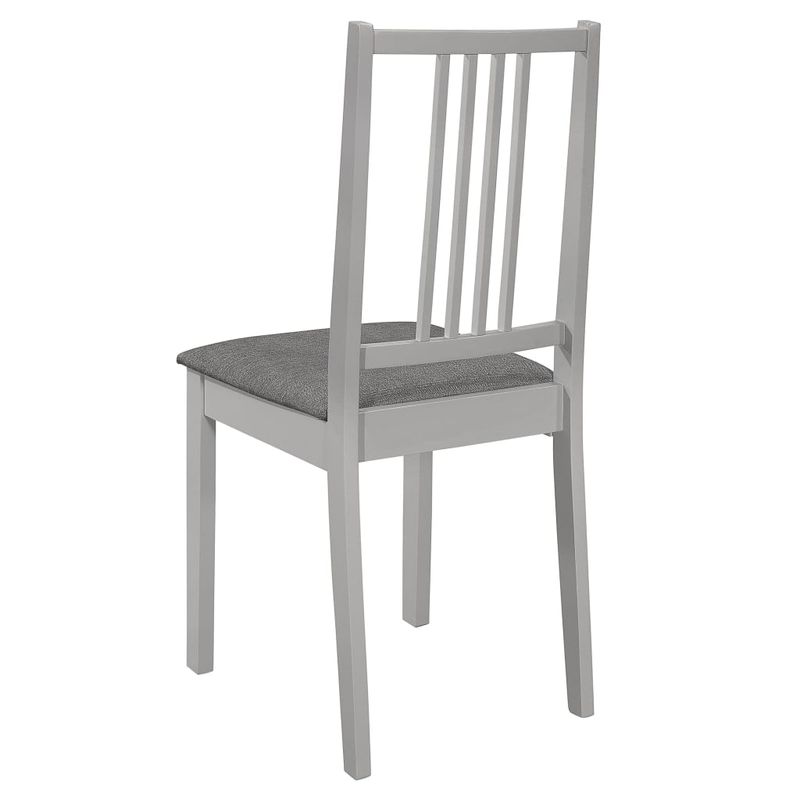 Casa si Gradina - Mobilier - Scaune si fotolii - Scaune - Scaune de bucatarie cu perne, 2 buc., gri, lemn masiv - Infinity.ro