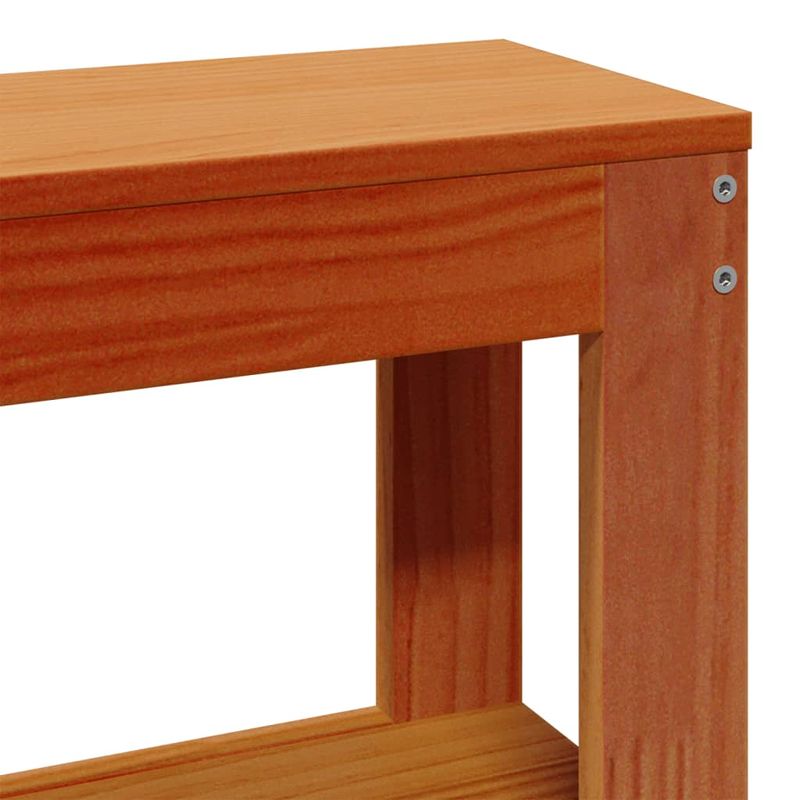 Casa si Gradina - Mobilier - Paturi si accesorii - Paturi - Cadru de pat cu tablie, maro ceruit, 180x200 cm, lemn masiv pin - Infinity.ro