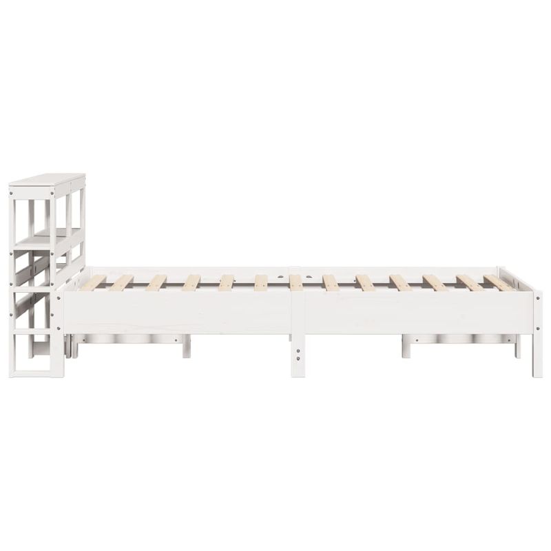Casa si Gradina - Mobilier - Paturi si accesorii - Paturi - Cadru pat fara saltea, alb, 90x190 cm, lemn masiv de pin - Infinity.ro