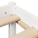 Casa si Gradina - Mobilier - Paturi si accesorii - Paturi - Cadru pat fara saltea, alb, 90x190 cm, lemn masiv de pin - Infinity.ro
