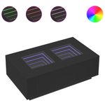 Casa si Gradina - Mobilier - Mese si birouri - Masute de cafea - Masuta de cafea cu LED infinity, negru, 116x69x40 cm - Infinity.ro