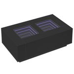 Casa si Gradina - Mobilier - Mese si birouri - Masute de cafea - Masuta de cafea cu LED infinity, negru, 116x69x40 cm - Infinity.ro