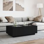 Casa si Gradina - Mobilier - Mese si birouri - Masute de cafea - Masuta de cafea cu LED infinity, negru, 116x69x40 cm - Infinity.ro