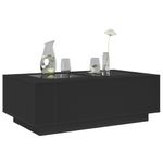 Casa si Gradina - Mobilier - Mese si birouri - Masute de cafea - Masuta de cafea cu LED infinity, negru, 116x69x40 cm - Infinity.ro