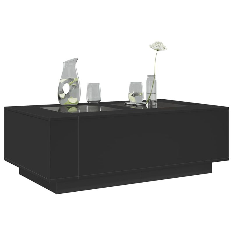 Casa si Gradina - Mobilier - Mese si birouri - Masute de cafea - Masuta de cafea cu LED infinity, negru, 116x69x40 cm - Infinity.ro