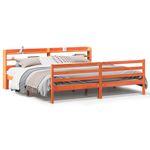 Casa si Gradina - Mobilier - Paturi si accesorii - Paturi - Cadru de pat fara saltea, maro ceruit 180x200 cm lemn masiv pin - Infinity.ro