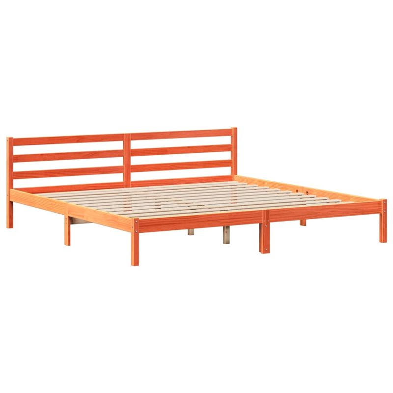 Casa si Gradina - Mobilier - Paturi si accesorii - Paturi - Cadru de pat fara saltea, maro ceruit 180x200 cm lemn masiv pin - Infinity.ro
