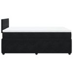 Casa si Gradina - Mobilier - Paturi si accesorii - Paturi - Pat box spring cu saltea, negru, 120x190 cm, catifea - Infinity.ro