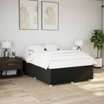 Casa si Gradina - Mobilier - Paturi si accesorii - Paturi - Cadru de pat fara saltea, negru, 160x200 cm, textil - Infinity.ro
