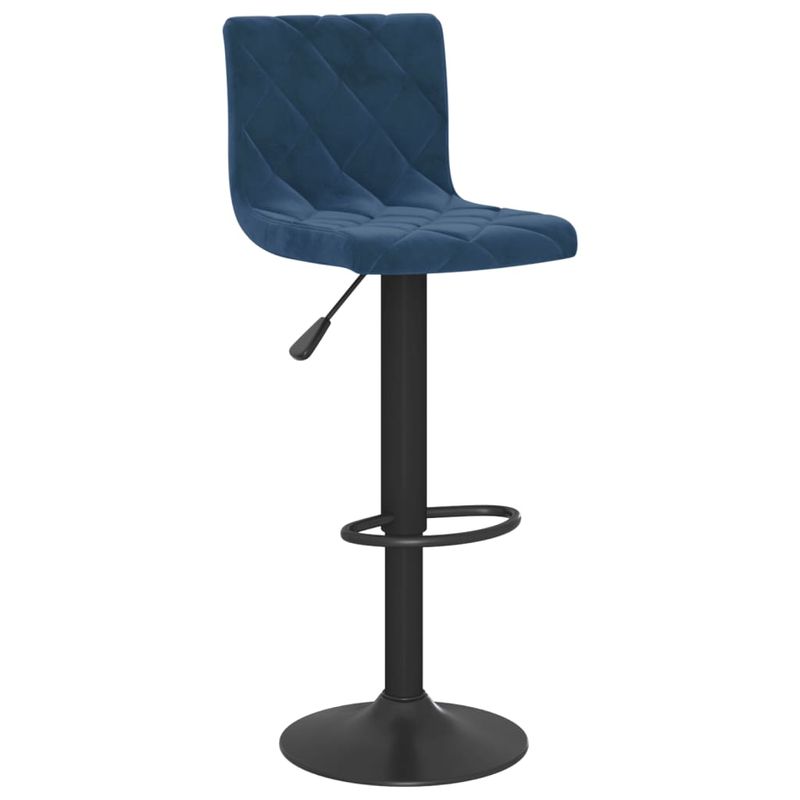 Casa si Gradina - Mobilier - Scaune si fotolii - Scaune - Scaune de bar, 2 buc., albastru, catifea - Infinity.ro