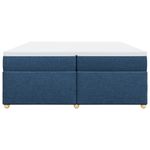 Casa si Gradina - Mobilier - Paturi si accesorii - Paturi - Pat box spring cu saltea, albastru, 200x200 cm, textil - Infinity.ro