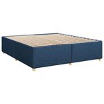 Casa si Gradina - Mobilier - Paturi si accesorii - Paturi - Pat box spring cu saltea, albastru, 200x200 cm, textil - Infinity.ro