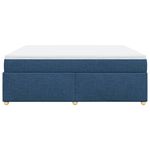 Casa si Gradina - Mobilier - Paturi si accesorii - Paturi - Pat box spring cu saltea, albastru, 200x200 cm, textil - Infinity.ro