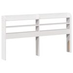 Casa si Gradina - Mobilier - Paturi si accesorii - Paturi - Cadru de pat cu tablie, alb, 140x200 cm, lemn masiv de pin - Infinity.ro