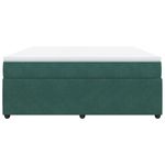 Casa si Gradina - Mobilier - Paturi si accesorii - Paturi - Pat box spring cu saltea, verde inchis, 180x200 cm, catifea - Infinity.ro