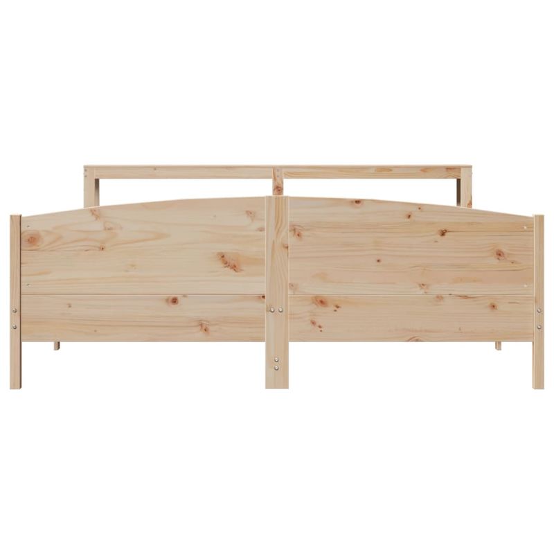 Casa si Gradina - Mobilier - Paturi si accesorii - Paturi - Cadru de pat fara saltea, 200x200 cm, lemn masiv pin - Infinity.ro
