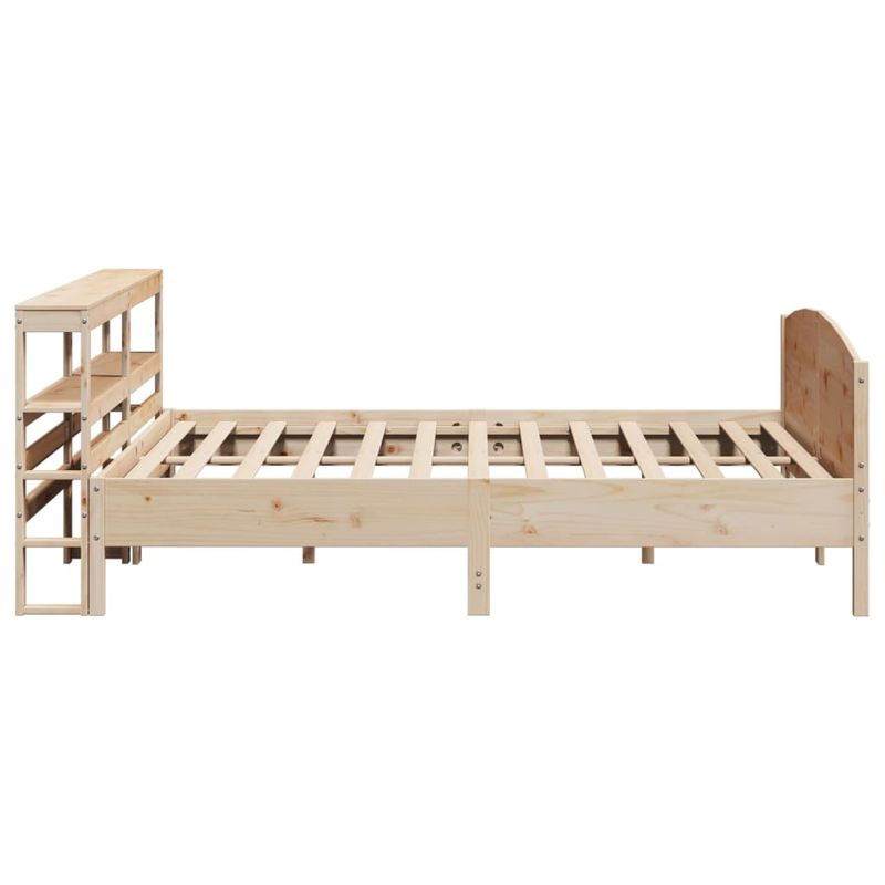 Casa si Gradina - Mobilier - Paturi si accesorii - Paturi - Cadru de pat fara saltea, 200x200 cm, lemn masiv pin - Infinity.ro