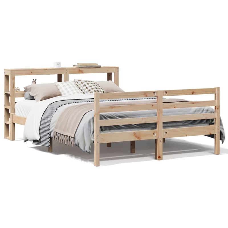 Casa si Gradina - Mobilier - Paturi si accesorii - Paturi - Cadru de pat fara saltea, 120x200 cm, lemn masiv pin - Infinity.ro