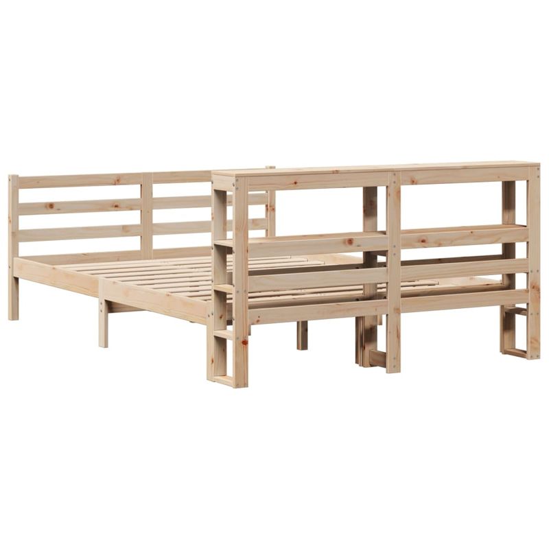 Casa si Gradina - Mobilier - Paturi si accesorii - Paturi - Cadru de pat fara saltea, 120x200 cm, lemn masiv pin - Infinity.ro