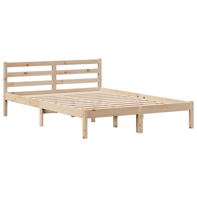Casa si Gradina - Mobilier - Paturi si accesorii - Paturi - Cadru de pat fara saltea, 120x200 cm, lemn masiv pin - Infinity.ro