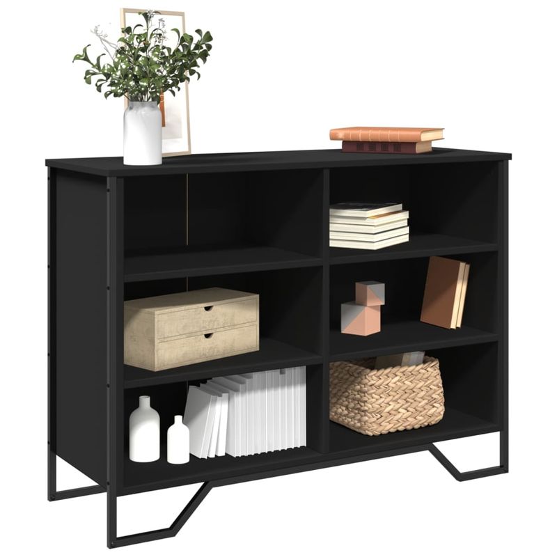 Casa si Gradina - Mobilier - Comode si corpuri - Comode - Dulap, negru, 101x35,5x74,5 cm, lemn prelucrat - Infinity.ro