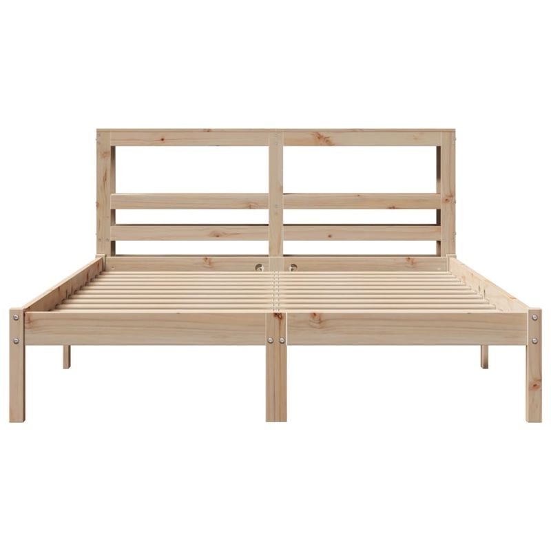 Casa si Gradina - Mobilier - Paturi si accesorii - Paturi - Cadru de pat fara saltea, 140x200 cm, lemn masiv pin - Infinity.ro